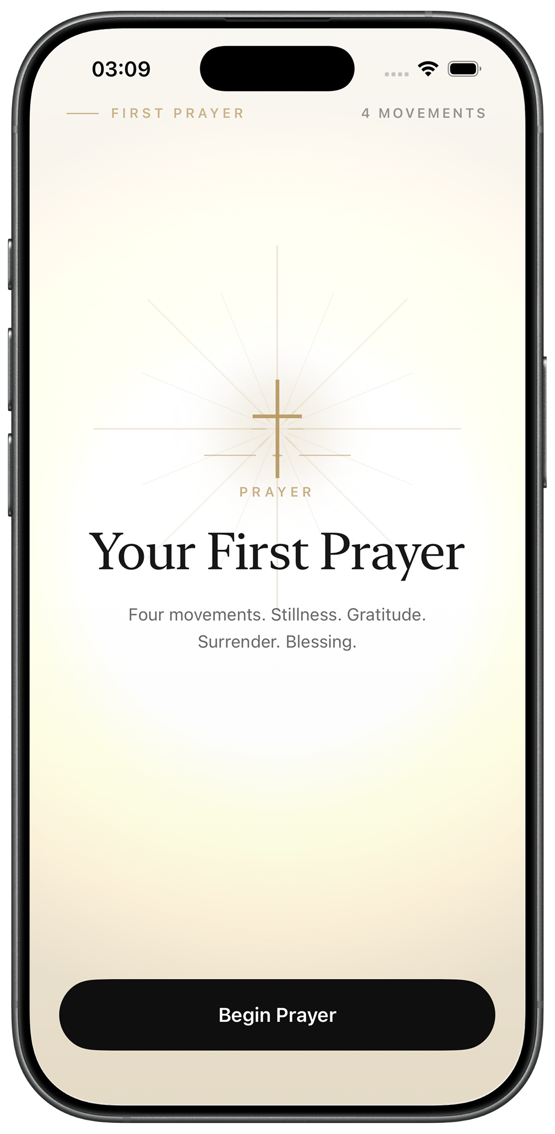 Your First Prayer — four movements